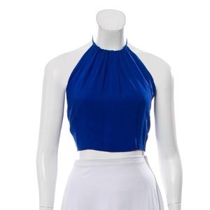 New Ramy Brook halter high neck crop top
